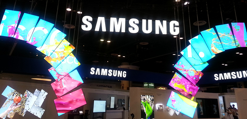 Video wall asimetrico Samsung